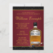 Mans Whiskey heeft een perfect verjaardagsfeestje Kaart (Achterkant)