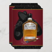 Mans Whiskey heeft een perfect verjaardagsfeestje Kaart (Voorkant / Achterkant)