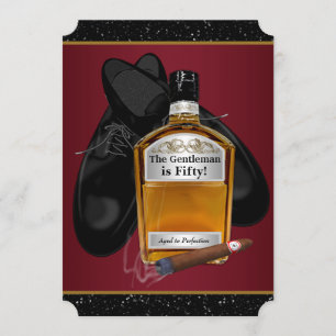 Mans Whiskey heeft een perfect verjaardagsfeestje Kaart