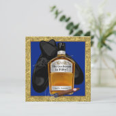 Mans Whiskey Verjaardagsfeestje Kaart (Staand voorkant)