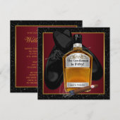 Mans Whisky Verjaardagsfeest Kaart (Voorkant / Achterkant)