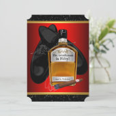 Mans Whisky Verjaardagsfeest Kaart (Staand voorkant)