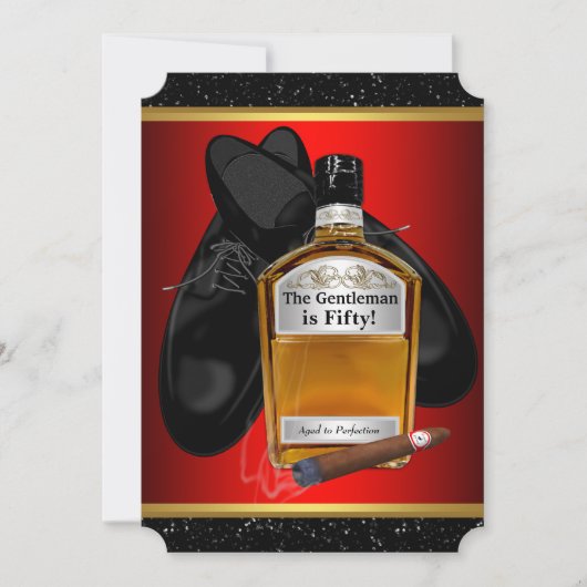 Mans Whisky Verjaardagsfeest Kaart (Voorkant)