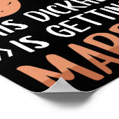 Mans Zak Face Herenavond Funny Verlegen Geschenk Poster (Hoek)