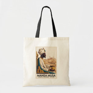 Mansa Musa Mali Rijk Afrikaanse Koning Illustratie Tote Bag
