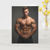 Manscape Greetings Card Kaart (Gele Bloem)