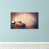 Manschetknoop Canvas Afdruk (Insitu (Houten vloer))