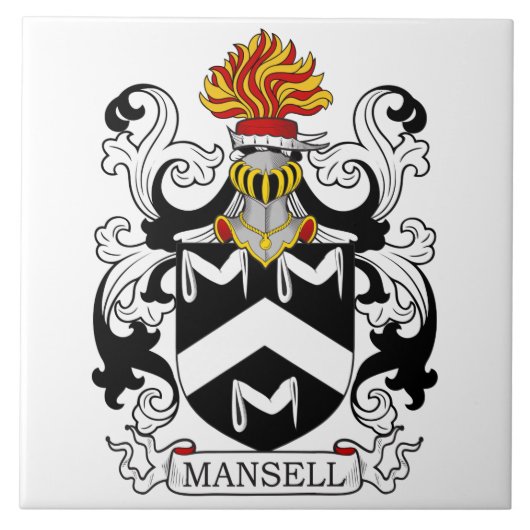 Mansell Coat of Arms III Tegeltje (Voorkant)
