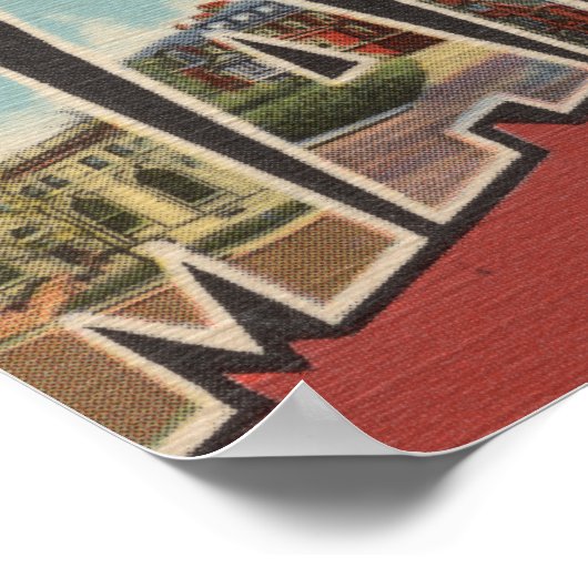 Mansfield, Ohio - Grote letterscènes Poster (Hoek)