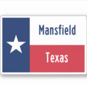Mansfield Texas Sticker (Voorkant)