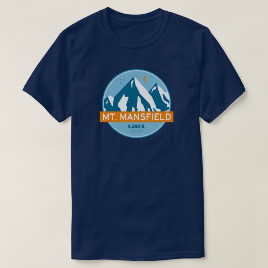 Mansfield Vermont Stars Moon T-shirt (Design voorkant)