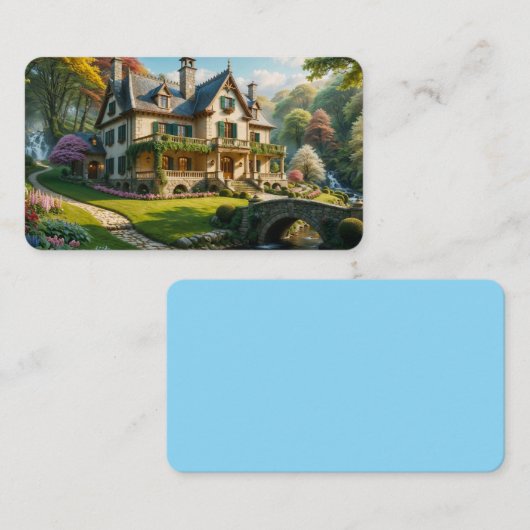 Mansion van het Perfect Captured Moment Bladwijzer Visitekaartje (Voorkant / Achterkant)