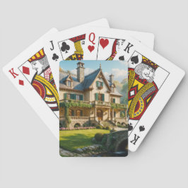 Mansion van het perfect gevangen moment pokerkaarten