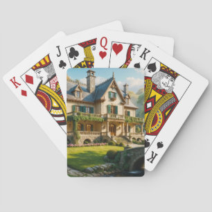 Mansion van het perfect gevangen moment pokerkaarten