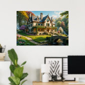 Mansion van het perfect gevangen moment poster (Thuiskantoor)