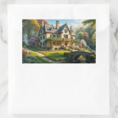 Mansion van het perfect gevangen moment rechthoekige sticker (Tas)