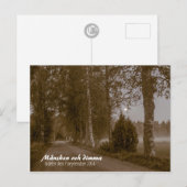 Månsken och dimma CC0545 Sideby Briefkaart (Voorkant / Achterkant)