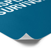 Mansplainer Survivor Funny Simple Design  Poster (Hoek)