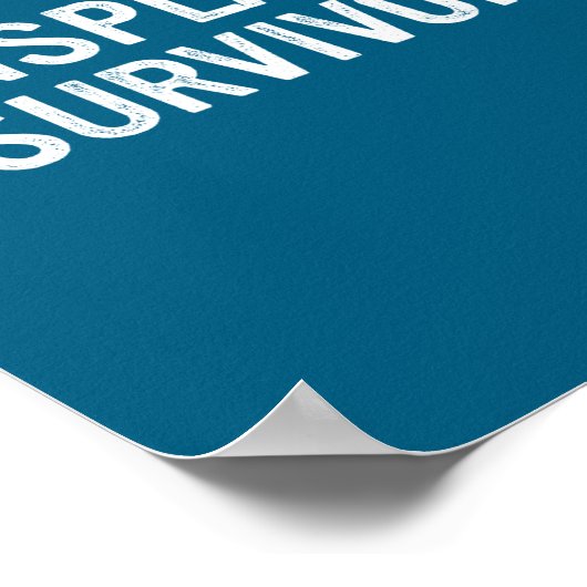 Mansplainer Survivor Funny Simple Design  Poster (Hoek)