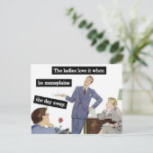 Mansplaining bij de Kantoor, de  secretarissen Briefkaart (Staand voorkant)