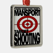 MANSPORT PISTOLEN TARGET SHOOTING ORNAMENT (Rechts)