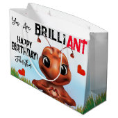 Mant Gebarentaal Gelukkige Verjaardag Groot Cadeauzakje (Achterkant Gekanteld)