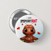 Mant Gebarentaal Ronde Button 5,7 Cm (Voorkant /achterkant)