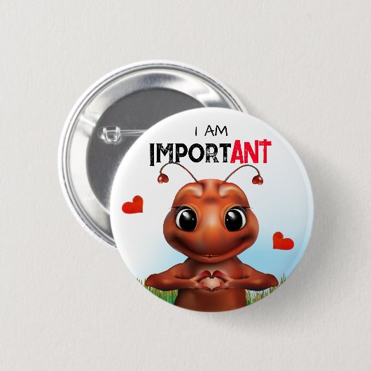 Mant Gebarentaal Ronde Button 5,7 Cm (Voorkant /achterkant)