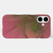 Manta abstracte groene en roze kunst Case-Mate iPhone case (Achterkant (horizontaal))