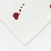 Manta Blood splattered Fleece Deken (Hoek)
