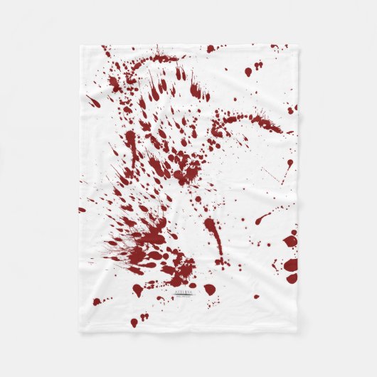 Manta Blood splattered Fleece Deken (Voorkant)