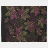 Manta de forro polar hojas de otoño fleece deken (Voorkant (Horizontaal))