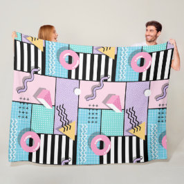 Manta de forro polar Memphis Party Fleece Deken