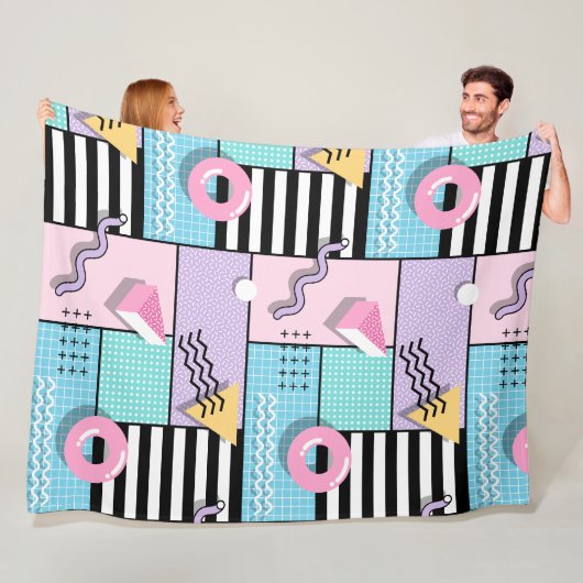 Manta de forro polar Memphis Party Fleece Deken (In situ)