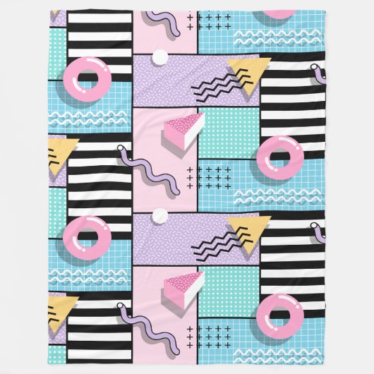 Manta de forro polar Memphis Party Fleece Deken (Voorkant)