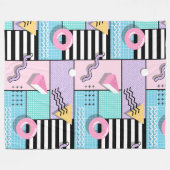 Manta de forro polar Memphis Party Fleece Deken (Voorkant (Horizontaal))