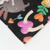 Manta de forro polar San Valentín Fleece Deken (Hoek)