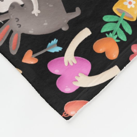 Manta de forro polar San Valentín Fleece Deken (Hoek)