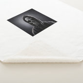 Manta de forro polar, santa muerte, la santa sherpa deken (3/4)