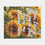 Manta de Girasoles para Mamá Fleece Deken (Voorkant (Horizontaal))