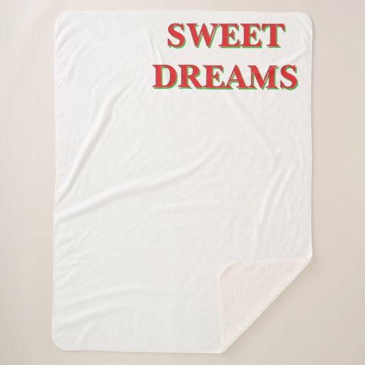 Manta Dulce Sueño Noche Tranquila Descanso Sherpa Deken (Voorkant)