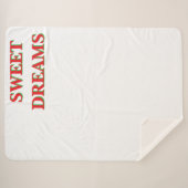 Manta Dulce Sueño Noche Tranquila Descanso Sherpa Deken (Voorkant (horizontaal))