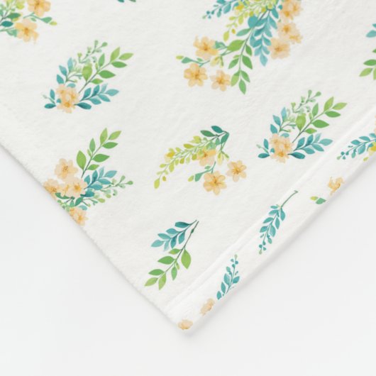 Manta "Flores del Campo" Fleece Deken (Hoek)