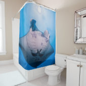 Manta Mania: Manta ray in de zon Douchegordijn (In situ)