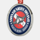 Manta Night Diving (Kailua Kona) Metalen Ornament (Links)