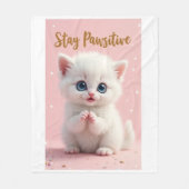 Manta para bebé con diseño de gatito tierno  fleece deken (Voorkant)