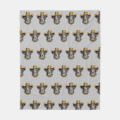 Manta personalizada con foto de perro con sombrero fleece deken (Voorkant)