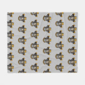 Manta personalizada con foto de perro con sombrero fleece deken (Voorkant (Horizontaal))