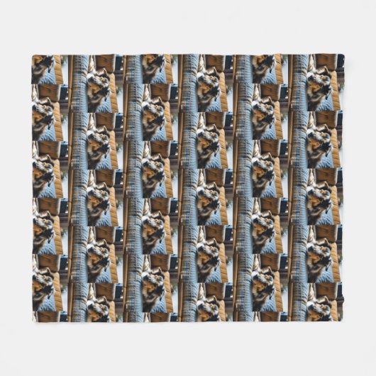 Manta personalizada con foto de perro fleece deken (Voorkant (Horizontaal))