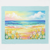 Manta playa de mi vida  fleece deken (Voorkant (Horizontaal))